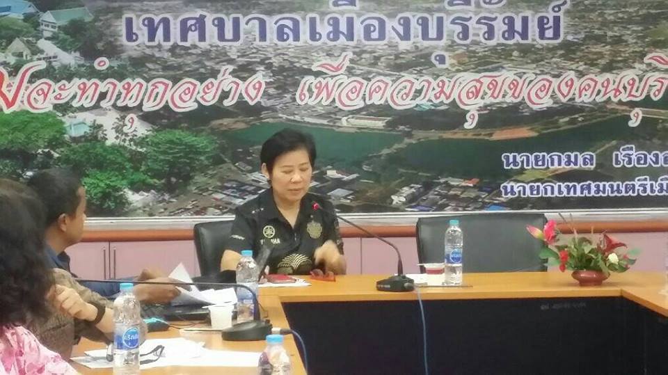 ระชุมเตรียมความพร้อมพื้นที่/กิจกรรมหมู่บ้านท่องเที่ยวไหมบ้านสนวนนอก ตลาดเซราะกราวถนนคนเดินบุรีรัมย์