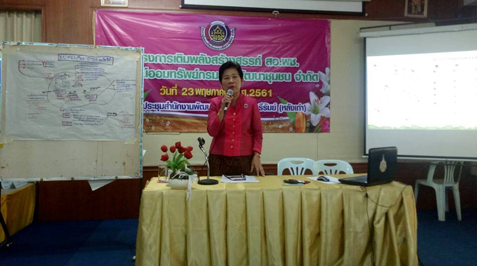 โครงการเติมพลังสร้างสรรค์ สอ.พช. สหกรณ์ออมทรัพย์กรมการพัฒนาชุมชน จำกัด