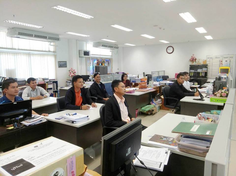รับฟังการประชุมกรมการพัฒนาชุมชน ครั้งที่ 9/2561 ผ่านระบบ TV พช.