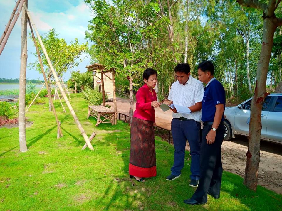พช.บุรีรัมย์ ติดตามงานปรับปรุงภูมิทัศน์ ที่ชุมชนท่องเที่ยว OTOP นวัตวิถี