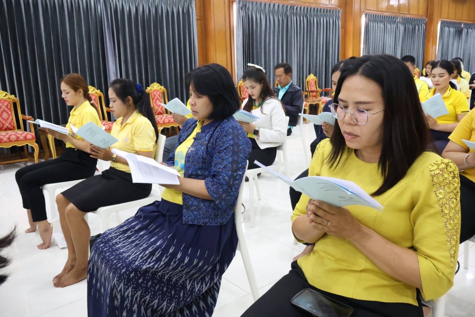 🔆พช.บุรีรัมย์🔆 ร่วมพิธีเจริญพระพุทธมนต์เฉลิมพระเกียรติถวายพระพรชัยมงคลแด่ พระบาทสมเด็จพระเจ้าอยู่หัว และพระบรมวงศานุวงศ์ ประจําปีพุทธศักราช ๒๕๖๘