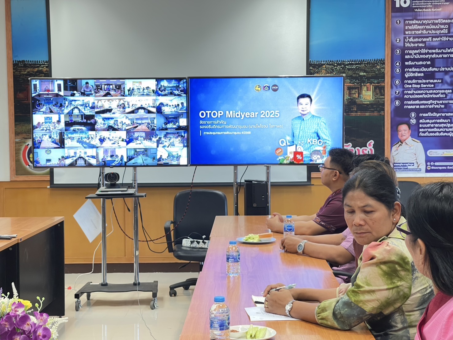 🔆พช.บุรีรัมย์🔆ร่วมประชุมกรมการพัฒนาชุมชน ครั้งที่ 4/2568 ผ่านระบบวีดิทัศน์ทางไกล Video Conference