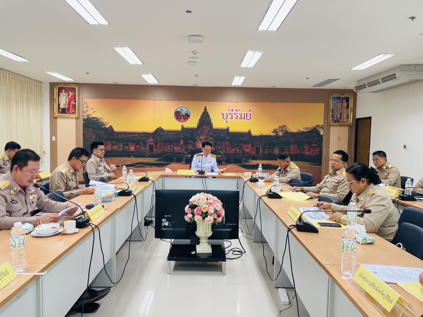 🔆พจ.บุรีรัมย์🔆ร่วมประชุมคณะกรมการจังหวัดบุรีรัมย์ หัวหน้าส่วนราชการ หัวหน้าหน่วยงานรัฐวิสาหกิจ นายอำเภอ และภาคเอกชน ประจำเดือนเมษายน 2568 (ครั้งที่ 4/2568)