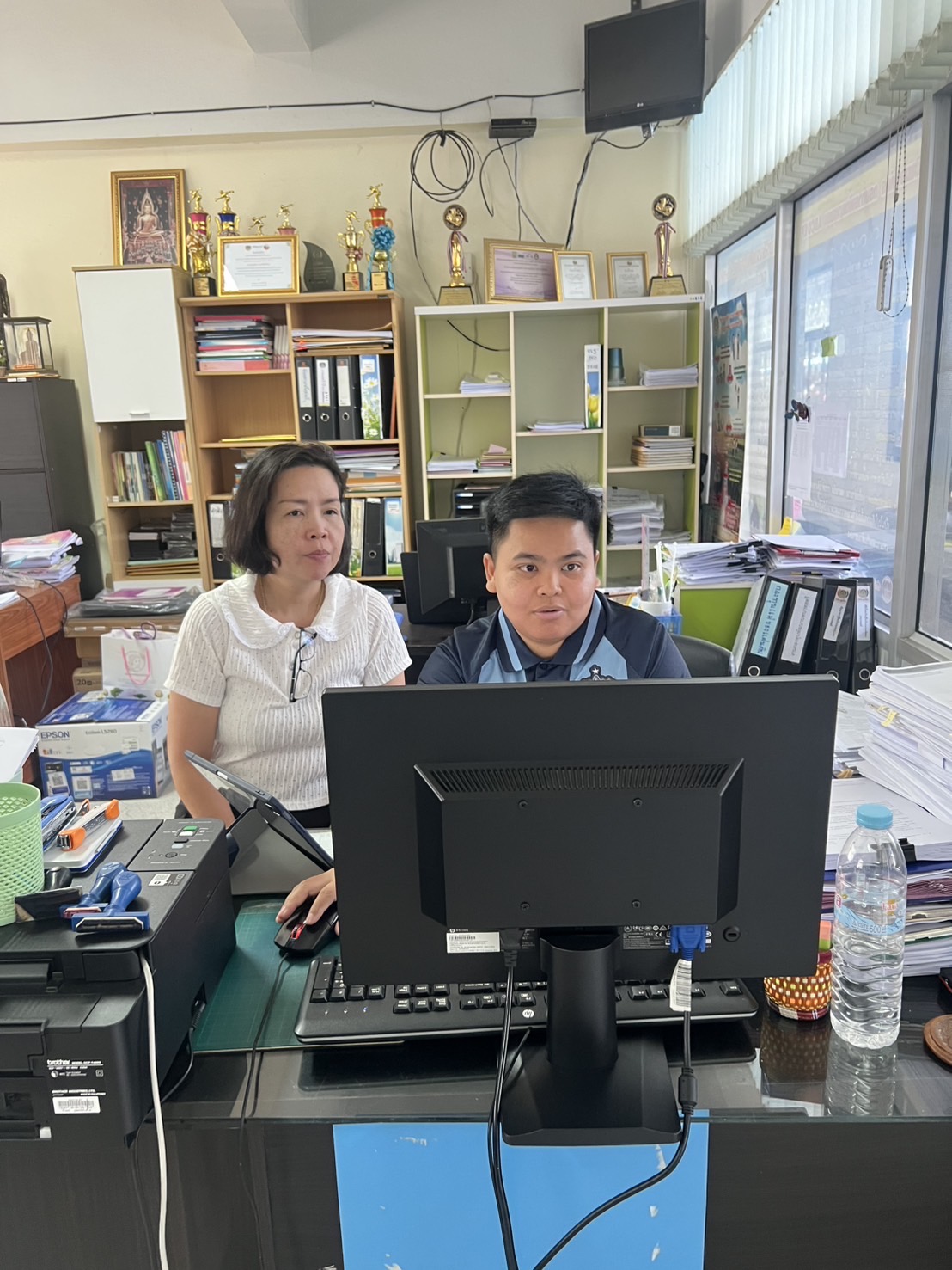 🔆พช.บุรีรัมย์🔆ลงพื้นที่สนับสนุนการดำเนินงานโครงการระบบรักษาความปลอดภัยคอมพิวเตอร์แม่ข่ายและคอมพิวเตอร์ลูกข่าย (Antivirus) ปีงบประมาณ พ. ศ. 2568
