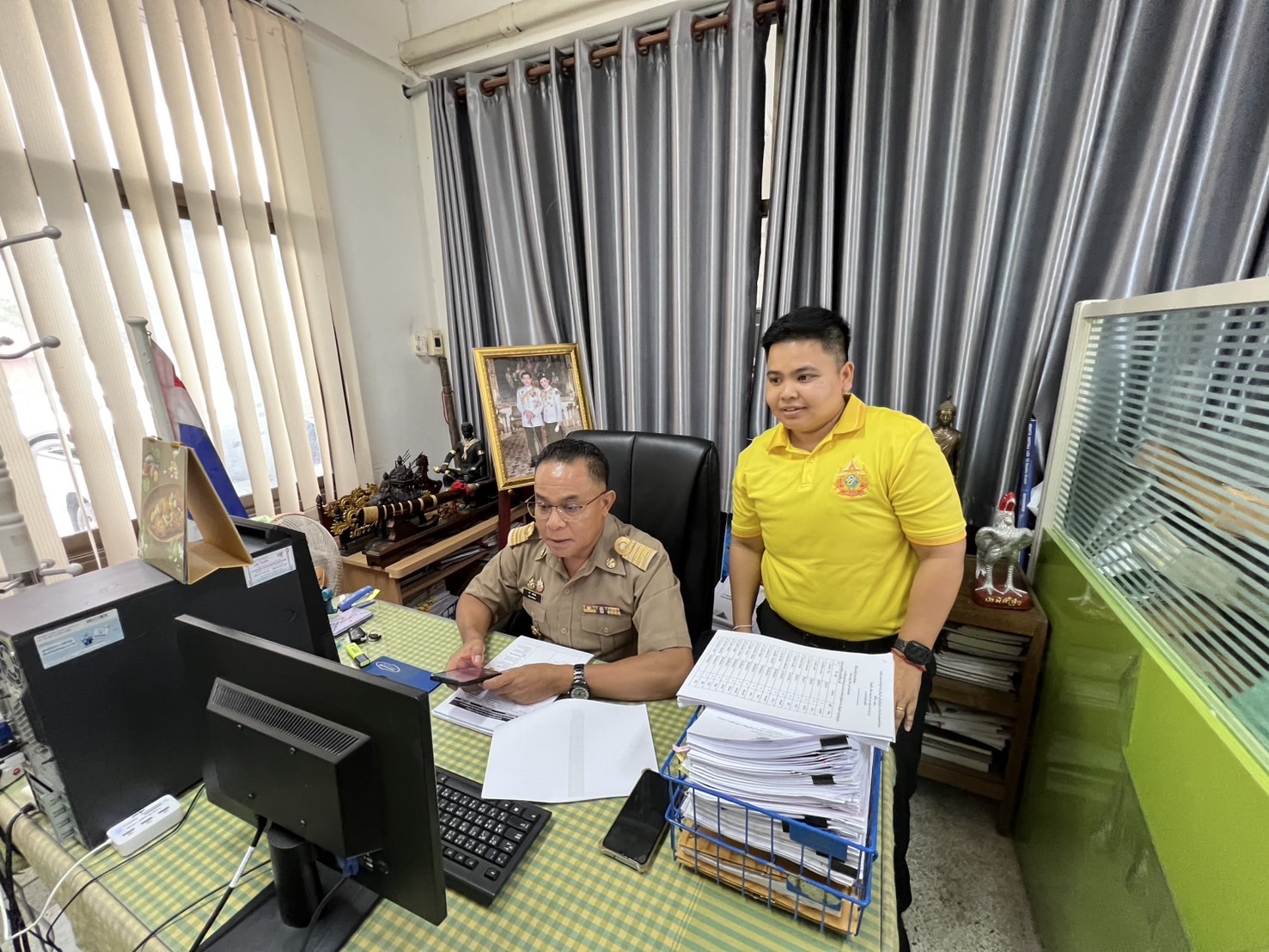 🔆พช.บุรีรัมย์🔆ลงพื้นที่ สนับสนุนการลงโปรแกรม antivirus 2568 ให้แก่เจ้าที่พัฒนาชุมชนที่รับงานสารสนเทศอำเภอ อำเภอสตึก
