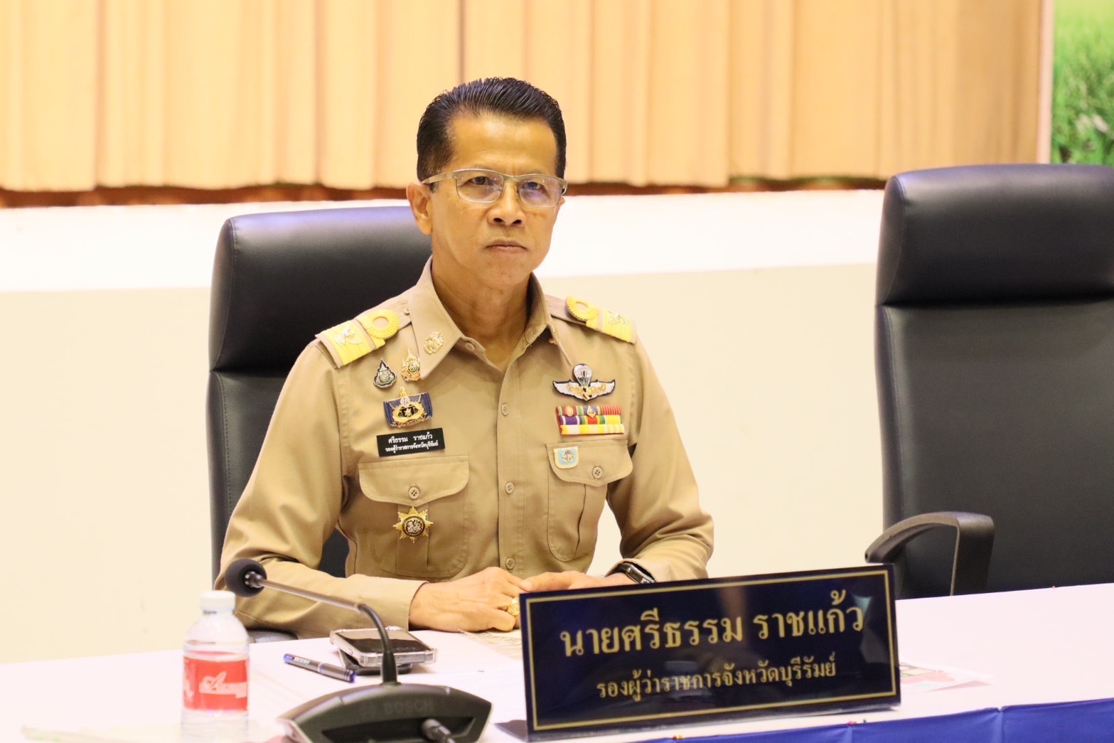 🔆พจ.บุรีรัมย์🔆ร่วมประชุมคณะกรมการจังหวัดบุรีรัมย์ หัวหน้าส่วนราชการ หัวหน้าหน่วยงานรัฐวิสาหกิจ นายอำเภอ และภาคเอกชน ประจำเดือนพฤษภาคม 2568 (ครั้งที่ 5/2568)