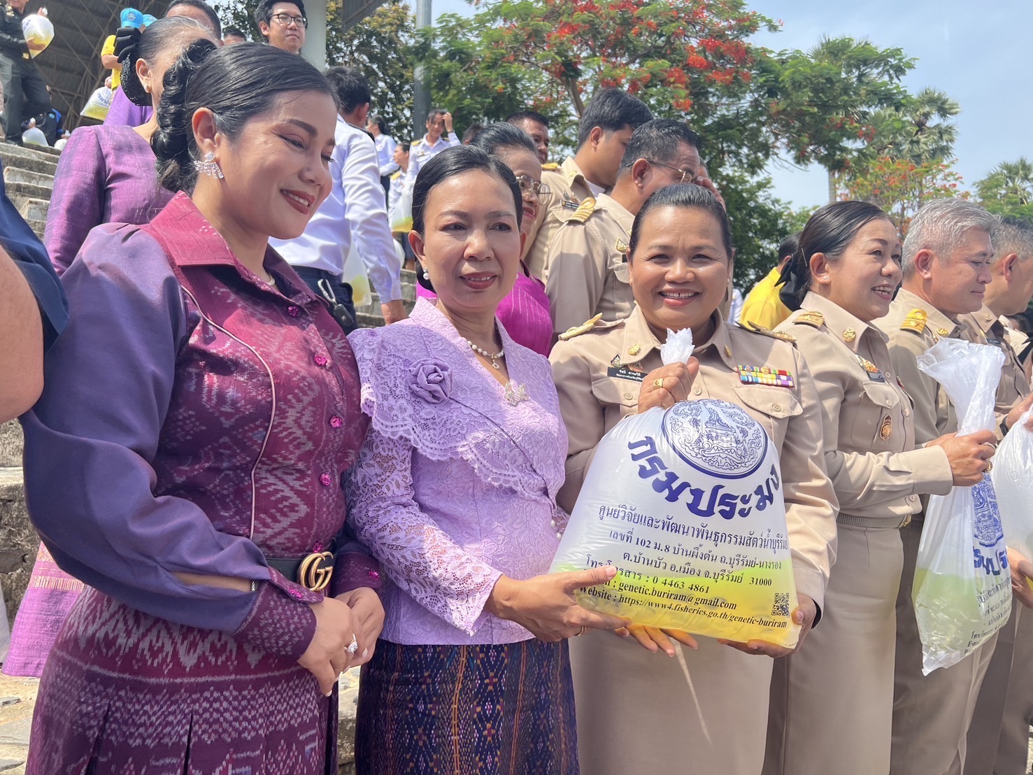 🔆พจ.บุรีรัมย์🔆ร่วมพิธีปล่อยพันธุ์สัตว์น้ำ เนื่องในโอกาสวันเฉลิมพระชนมพรรษาสมเด็จพระนางเจ้าสุทิดา พัชรสุธาพิมลลักษณ พระบรมราชินี