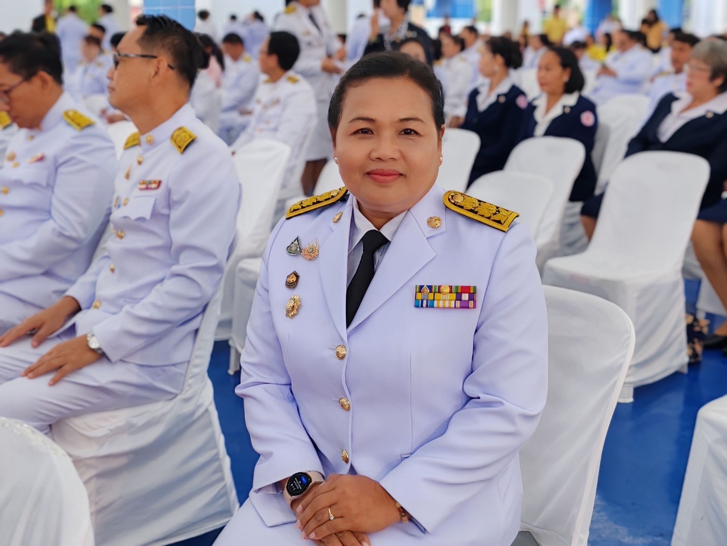🔆พช.บุรีรัมย์🔆 GROWTH TEAM BURIRAM สร้างสรรค์ สร้างสุข : ร่วมพิธีถวายพระพรชัยมงคล และทำบุญตักบาตรและเนื่องในวันคล้ายวันประสูติสมเด็จพระเจ้าน้องนางเธอ เจ้าฟ้าจุฬาภรณวลัยลักษณ์ อัครราชกุมารี กรมพระศรีสวางควัฒน วรขัตติยราชนารี