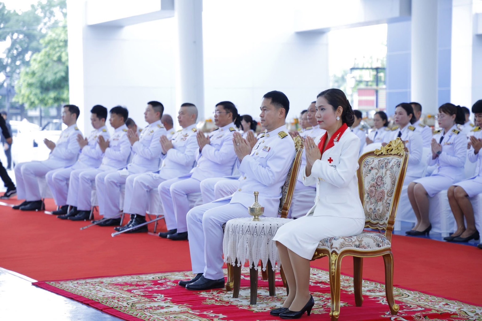 🔆พช.บุรีรัมย์🔆 GROWTH TEAM BURIRAM สร้างสรรค์ สร้างสุข : ร่วมพิธีถวายพระพรชัยมงคล และทำบุญตักบาตรและเนื่องในวันคล้ายวันประสูติสมเด็จพระเจ้าน้องนางเธอ เจ้าฟ้าจุฬาภรณวลัยลักษณ์ อัครราชกุมารี กรมพระศรีสวางควัฒน วรขัตติยราชนารี